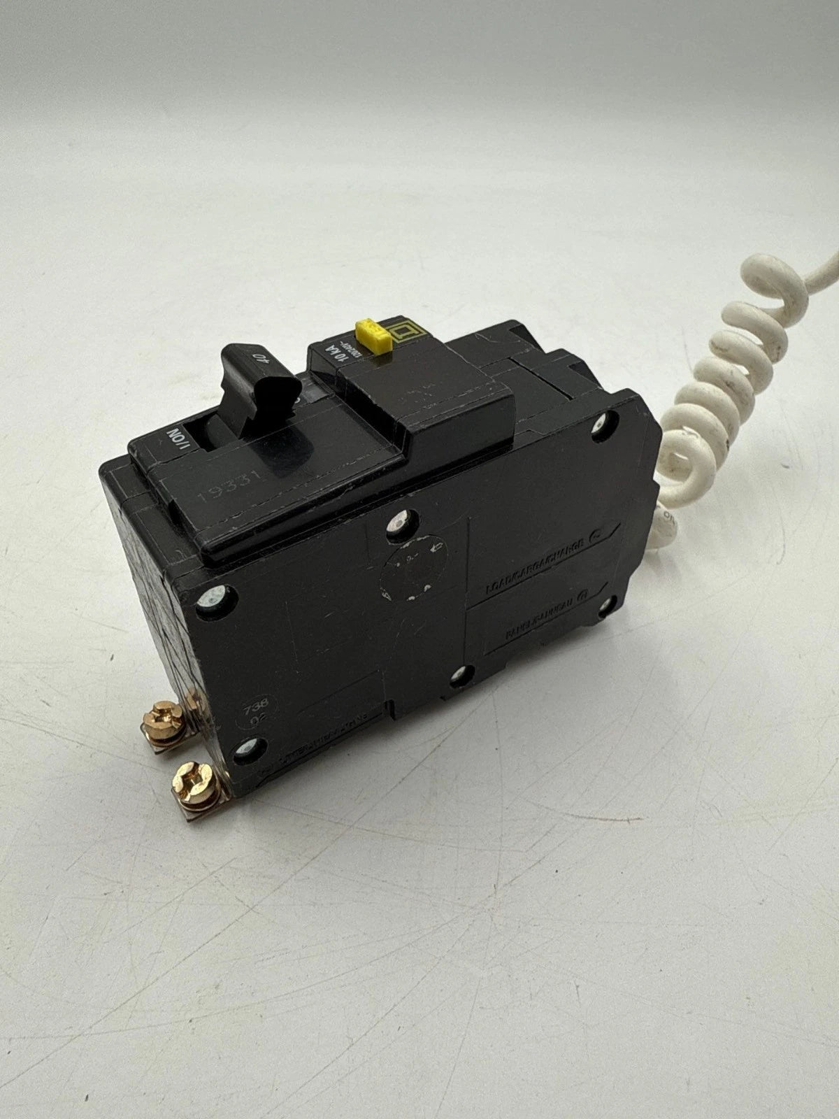 Square D QOB240GFI Circuit Breaker 40A 2P 120/240V 1PH 10kA QOB Bolt On 40 Amp Used