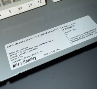 Allen Bradley 2100 20A Reversing Size 1 Starter MCC Combo Bucket 20" 505-BOD23 w Door New