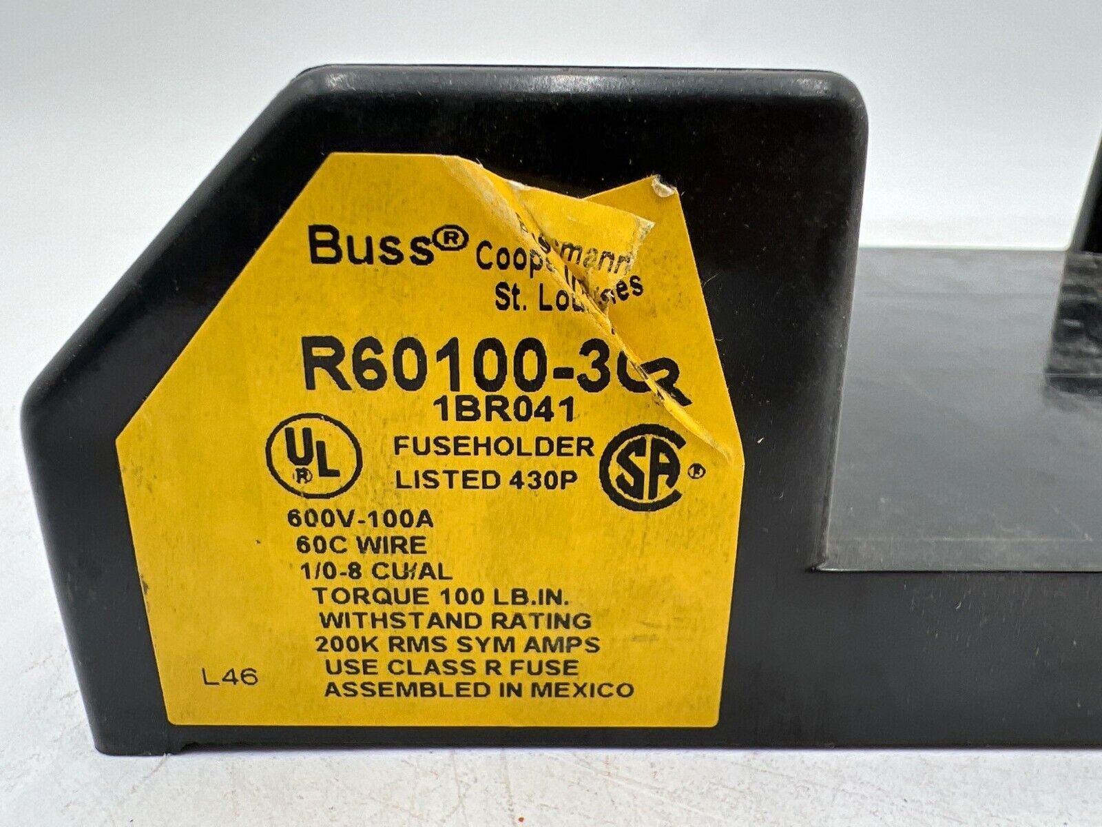 Bussmann R60100-3CR Used