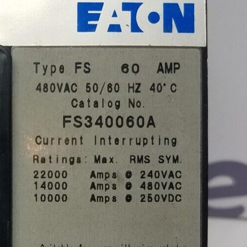 Cutler-Hammer FS340060A Used