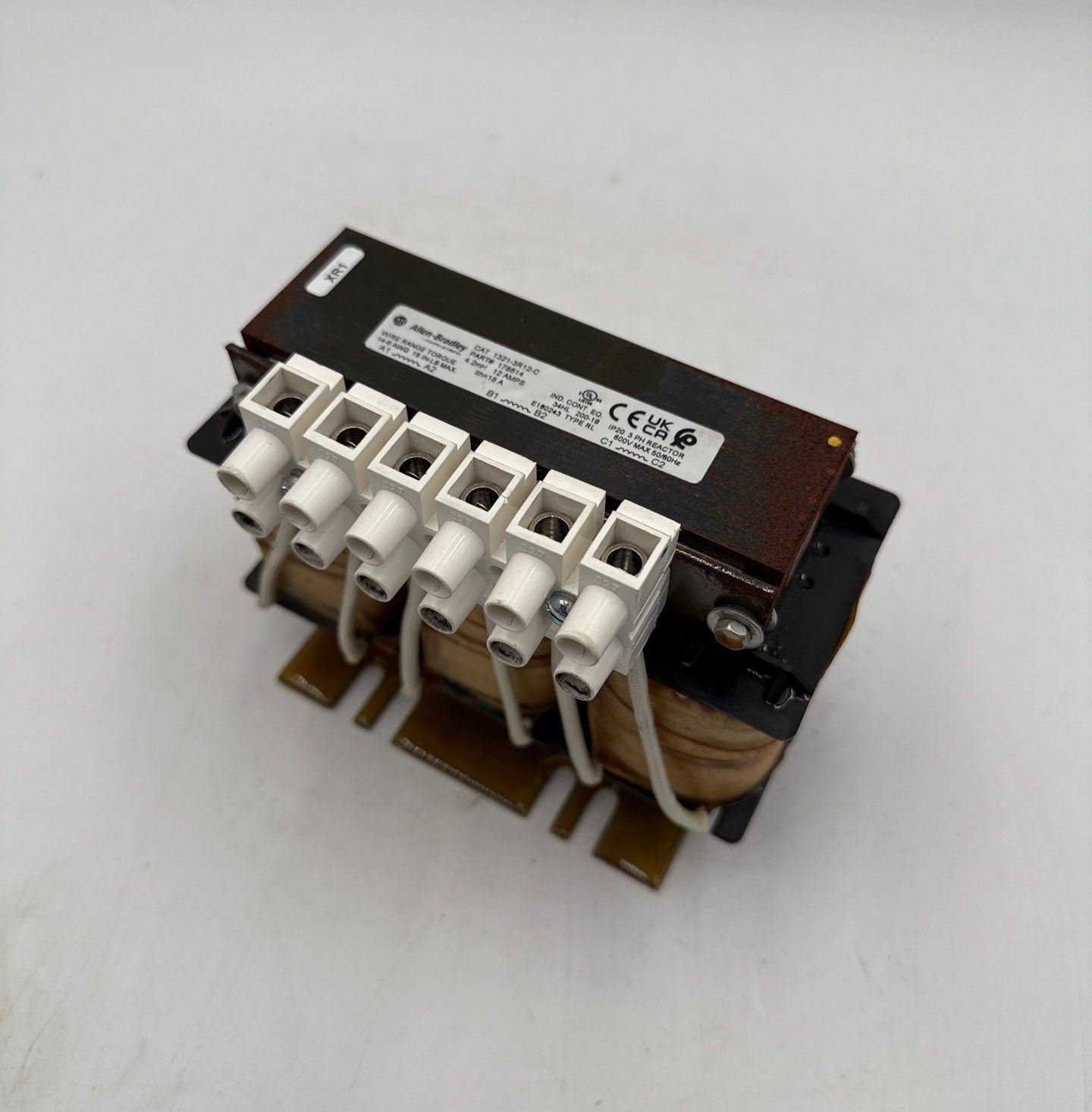 Allen Bradley 1321-3R12-C Line Reactor 3PH 4.2mH 12A 600V IP20 Open Type Used