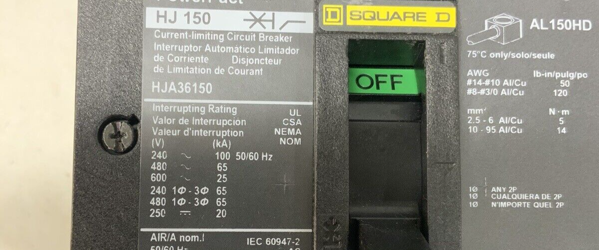 Square D HJA36150 Used