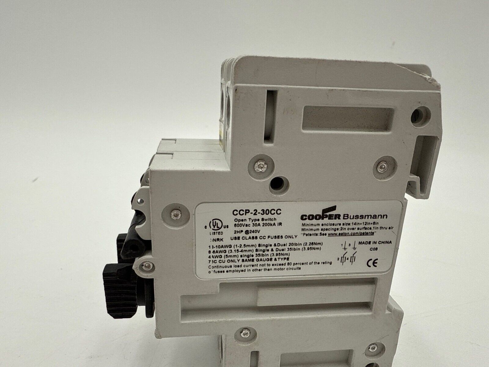Cooper Bussmann CCP-2-30CC Used