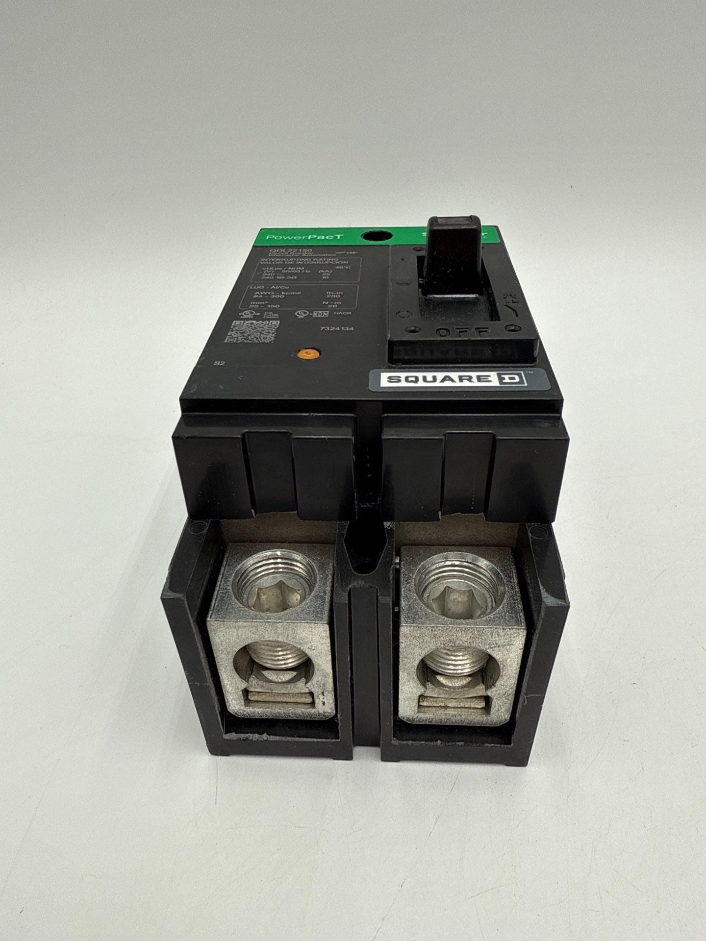 Square D QDL22150 Circuit Breaker 150A 2P 240V PowerPact 150 Amp 2 Pole New