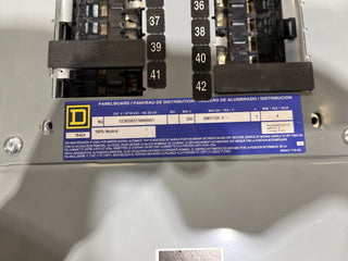 Square D NQ Panelboard 250A 208/120V 3PH 4W MCB 42 Circuit Indoor Encl SP100 Used