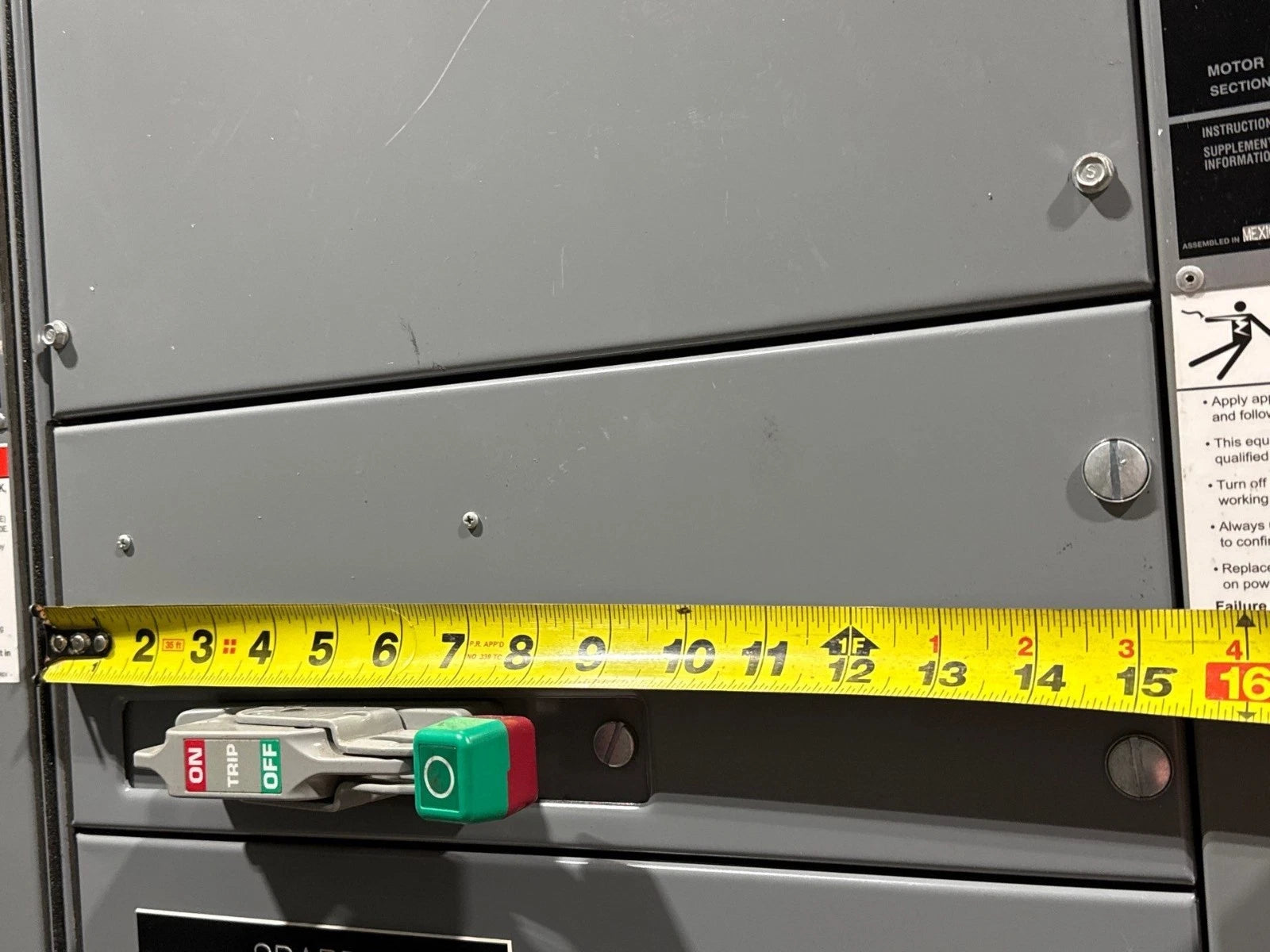 6" Square D Model 6 15A MCC Feeder Bucket HJL36015 Breaker 15 Amp HJL New