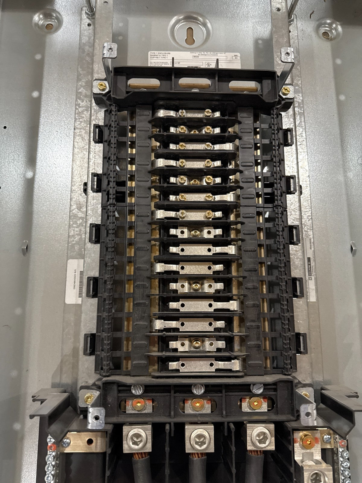 Square D NQ Panelboard 125A 208/120V 3PH 4W 30 Cir QBL32125 125 Amp MCB Panel Used