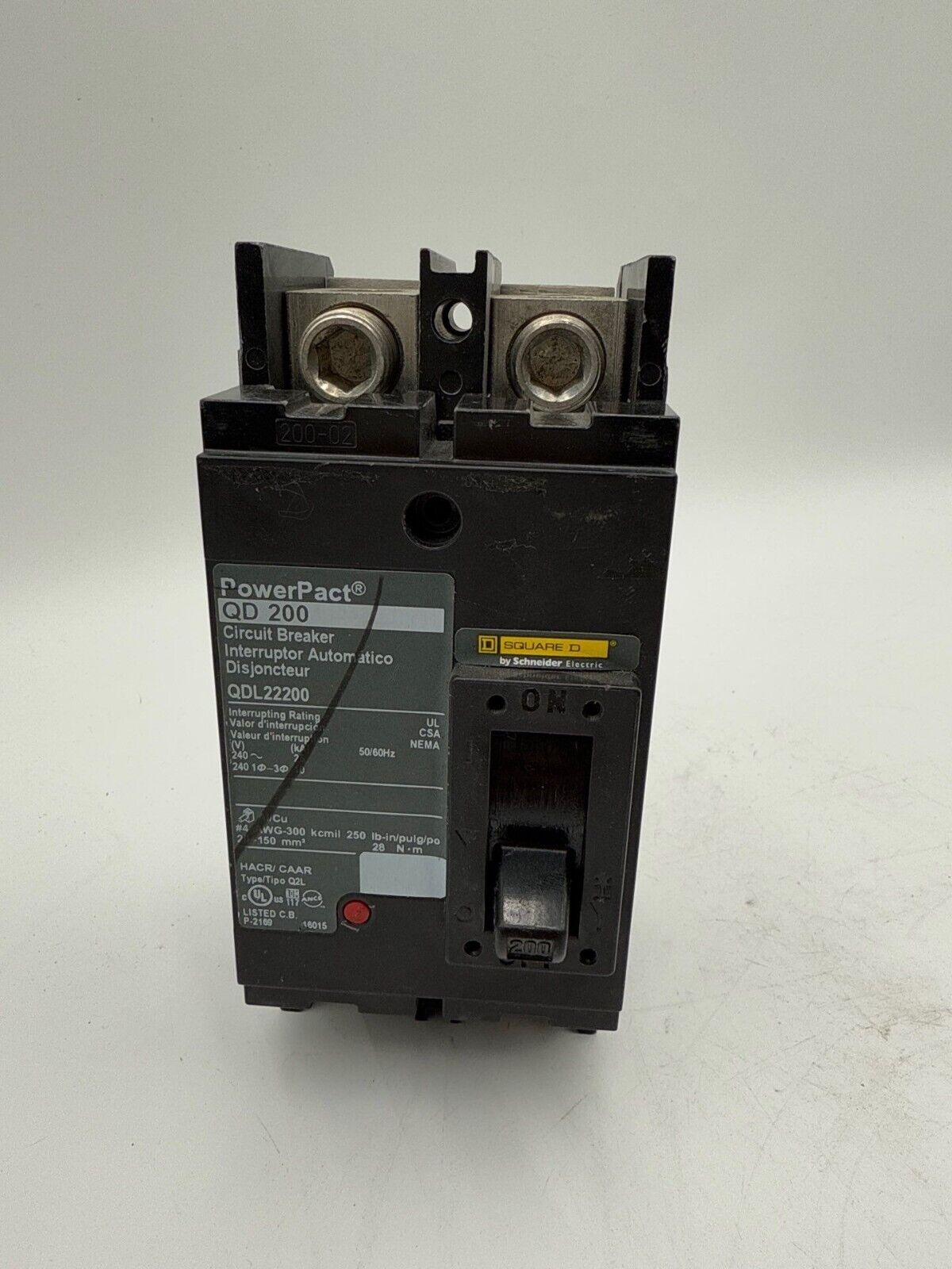 Square D QDL22200 Used