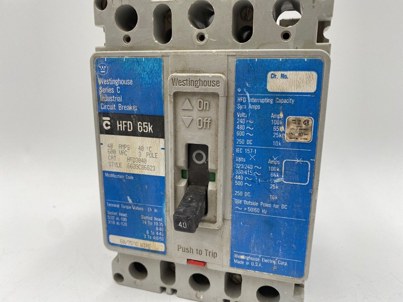Eaton HFD3040 Used