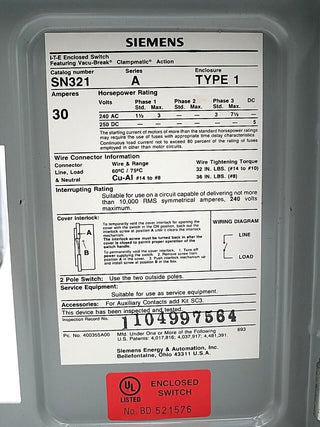 Siemens SN321 Used