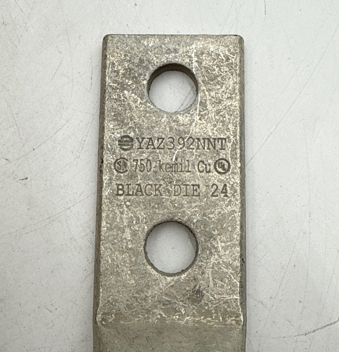 6PC Burndy YAZ392NNT Compression Lug 750MCM 1/2" Stud Long Barrel CU YAZ392N New