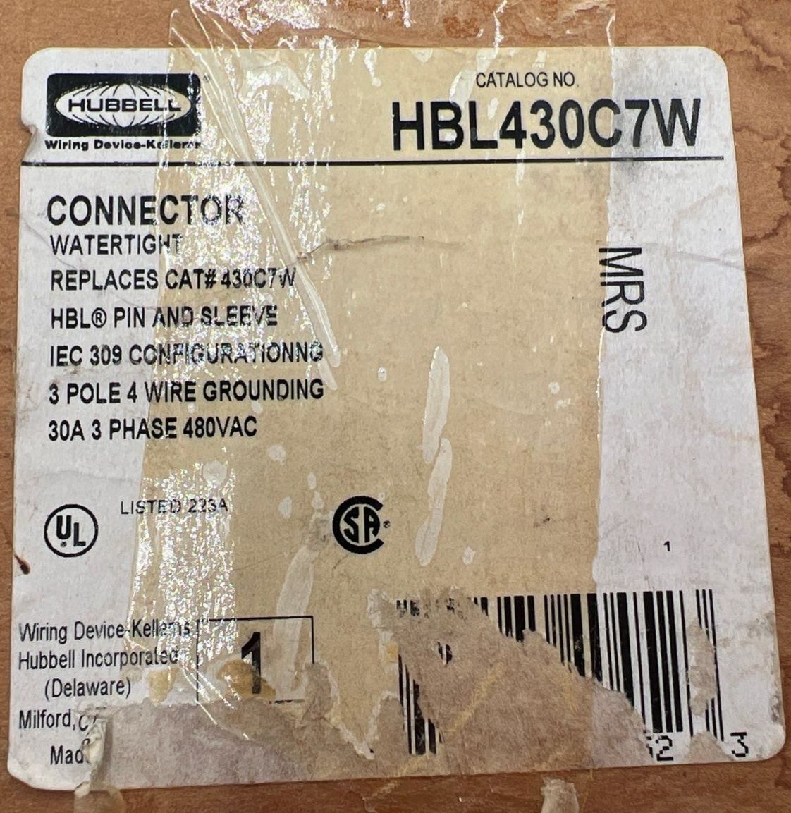 Hubbell HBL430C7W New