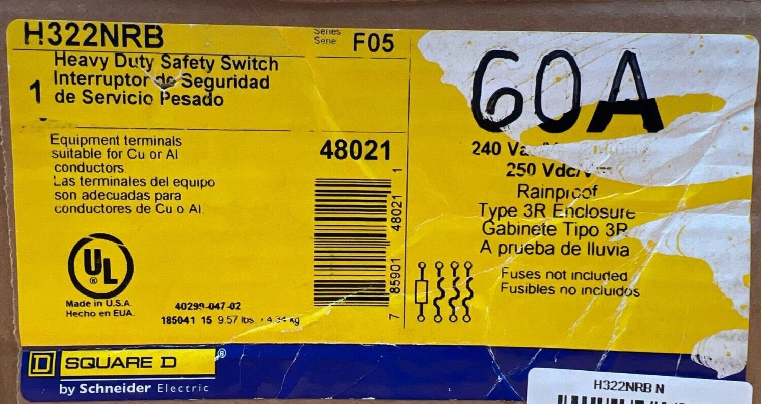 Square D H322NRB New