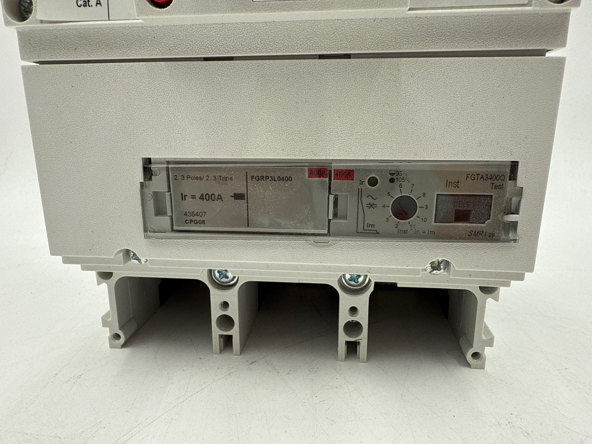 GE FGN36DB400 Circuit Breaker 400A 3P 600V 3PH FGRP3L0400 Trip 400 Amp Used