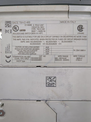 ABB T5H400DW Used