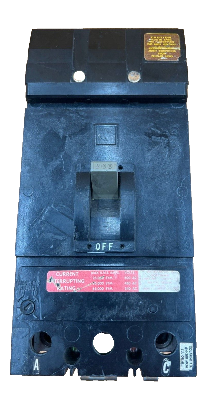 Square D KH26200AC Used