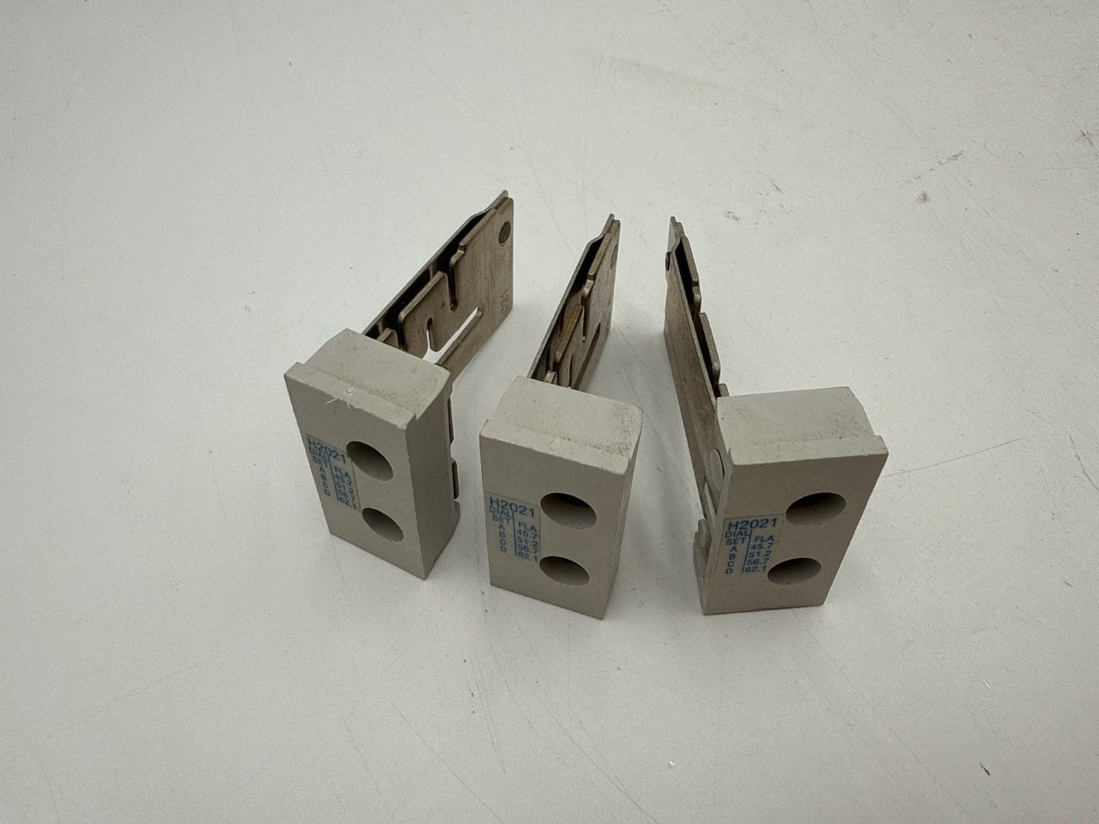 3PC Cutler Hammer H2021 Overload Relay Heater Element Freedom Series 45.7-62.1A Used