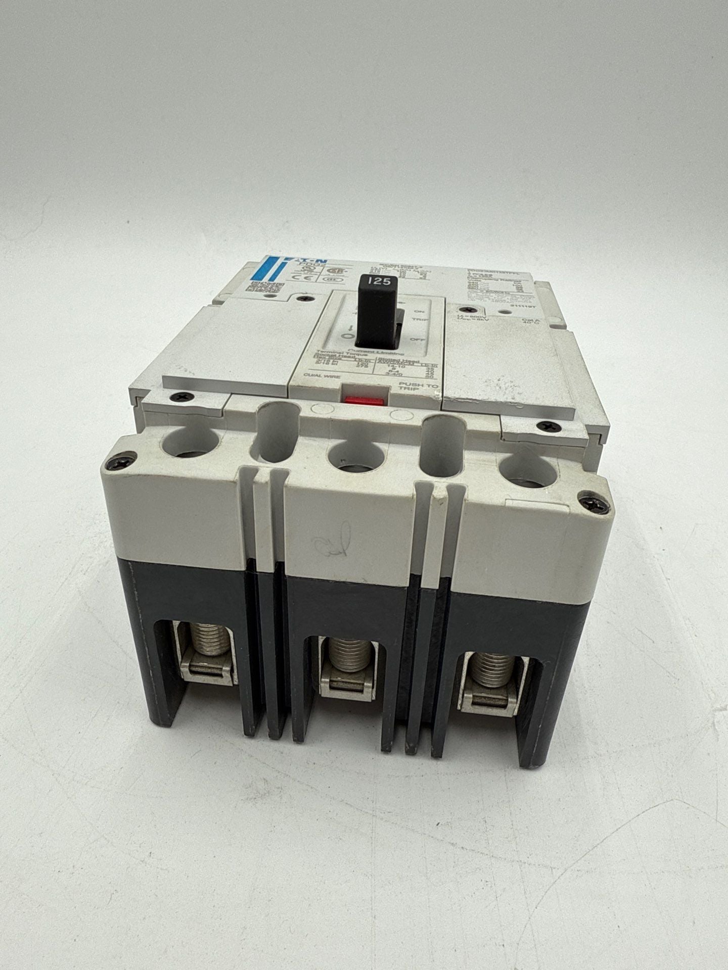 Eaton PDG23M0125TFFL Circuit Breaker 125A 3P 600V PDG2 125 Amp 3 Pole New