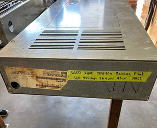 Square D NQOD442L400TFL Panelboard 400A 208Y/120V 3PH 4W Indoor Encl MLO 42 Cir P361 Used