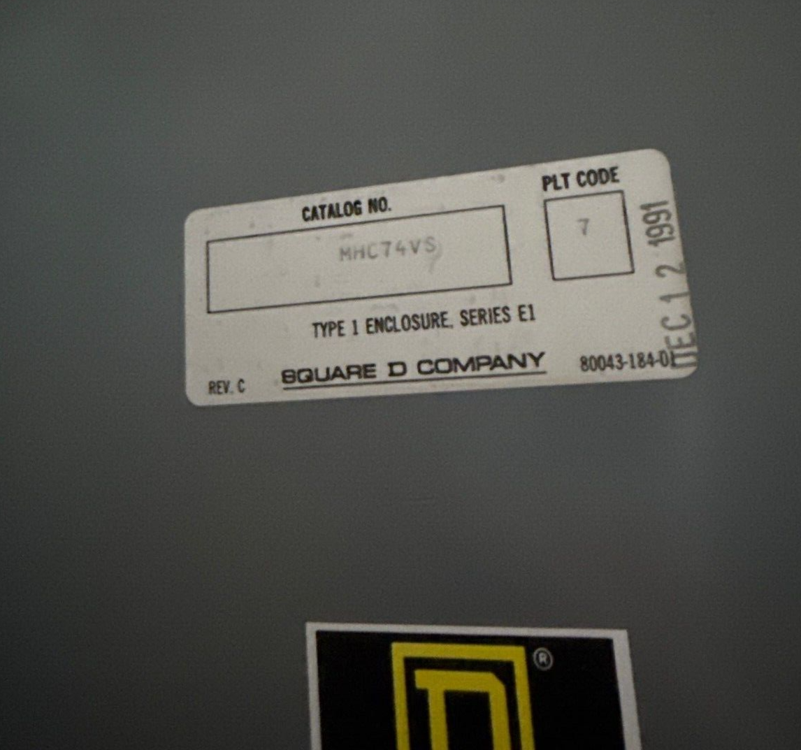 Square D NQOD Panelboard 500A 208/120V 3PH 4W 42 Cir Indoor Encl MCB MAP36500 P629 Used