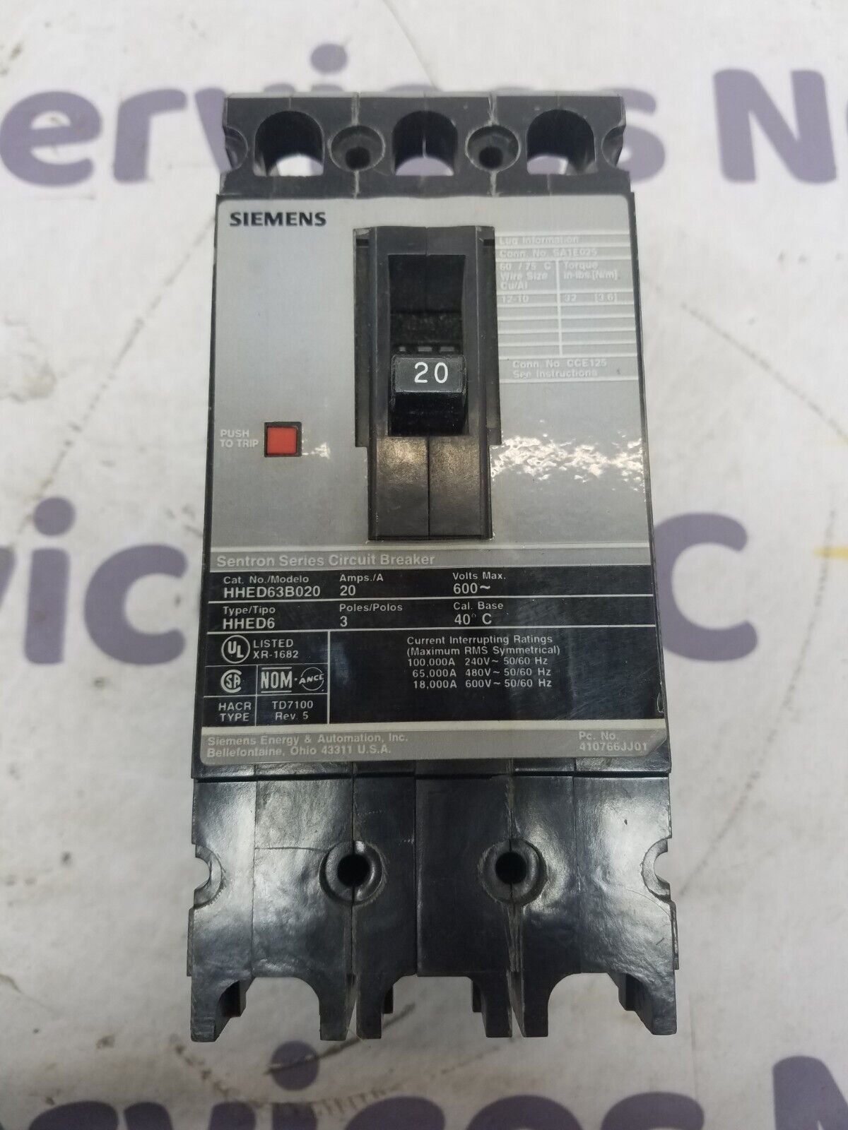 Siemens HHED63B020 New