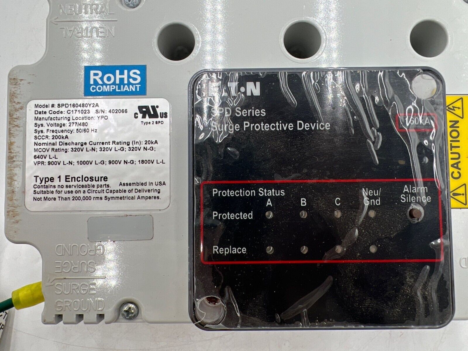 Eaton SPD160480Y2A Used