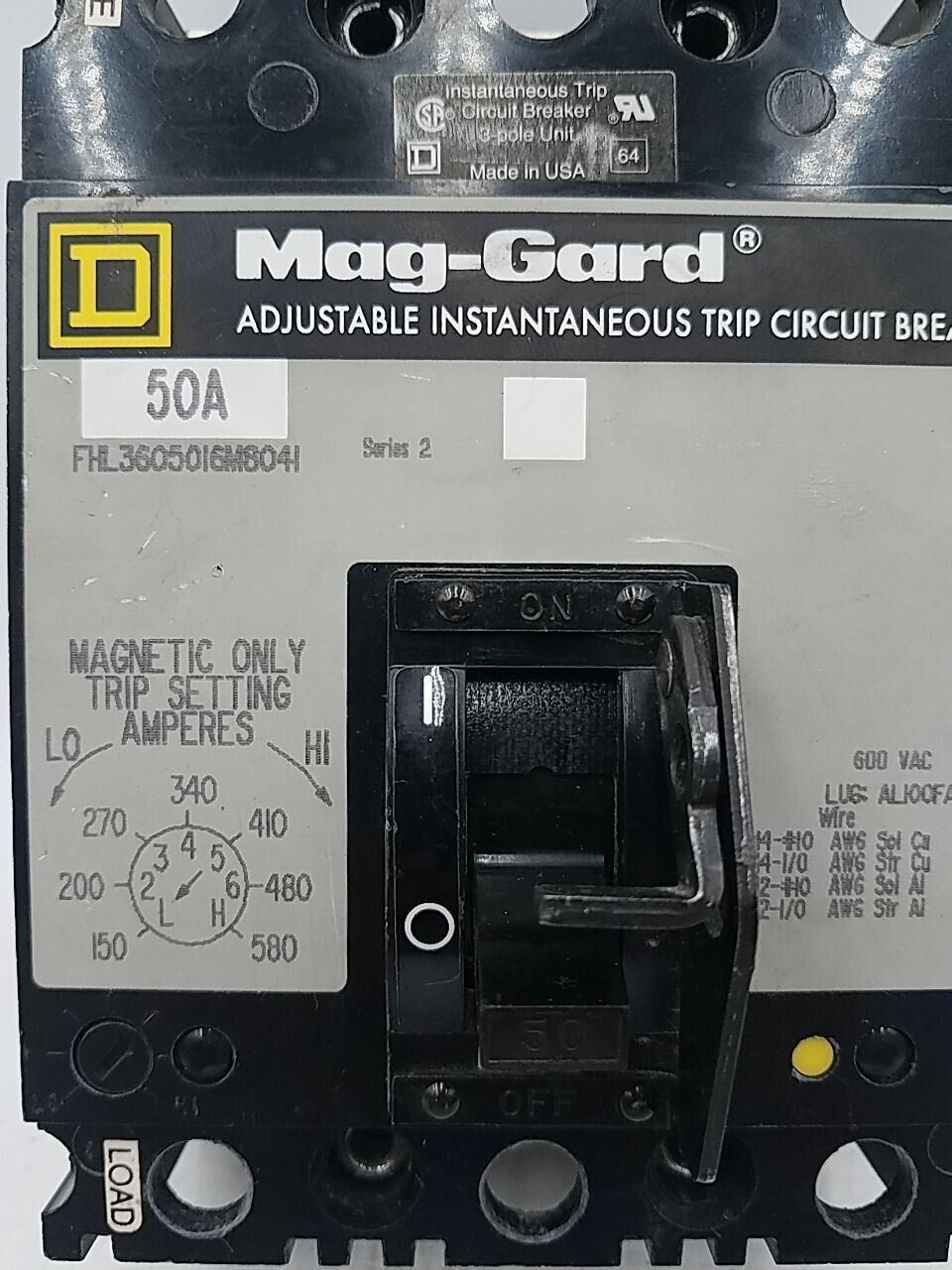 Square D FHL3605016M8041 Used