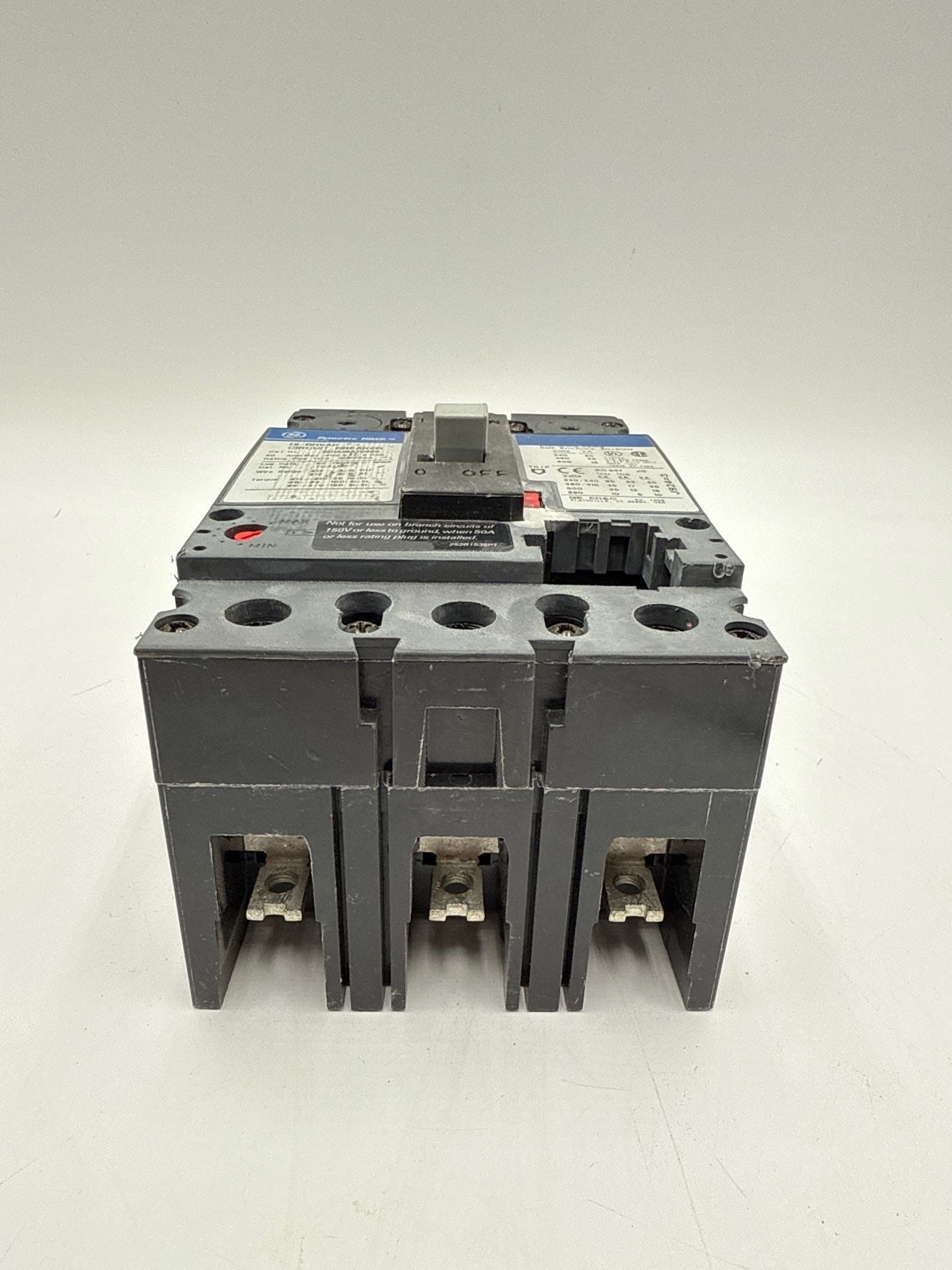 GE SEHA36AT0060 Circuit Breaker Frame 60A 3P 600V SEHA 60 Amp 3 Pole NO PLUG Used