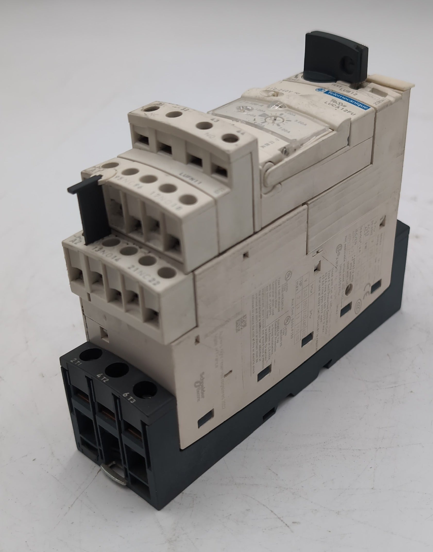 Schneider Electric TeSys U LUB12 Power Base & LUCA12FU Control Unit 3-12A 240V New