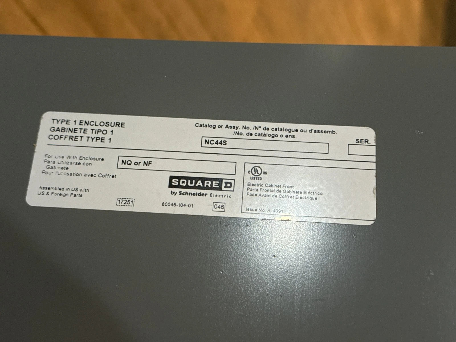 Square D NF442L2C Panelboard 250A 600/347V 3PH 4W MLO Panel 250 Amp 42 Cir New