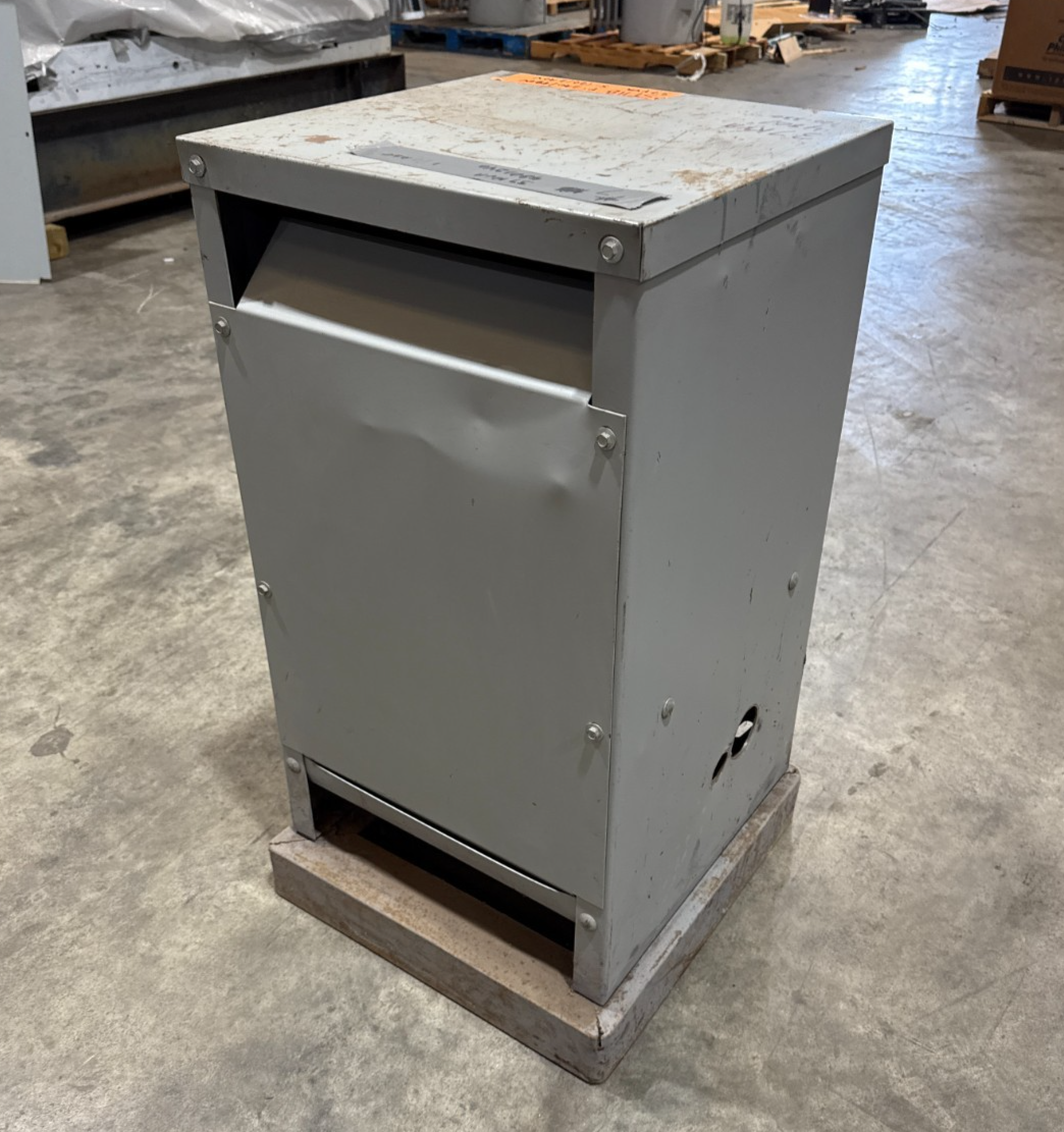 37 KVA Hevi-Duty S5HB37S Transformer Pri 240/480V Sec 120/240V 1PH Indoor Encl Used