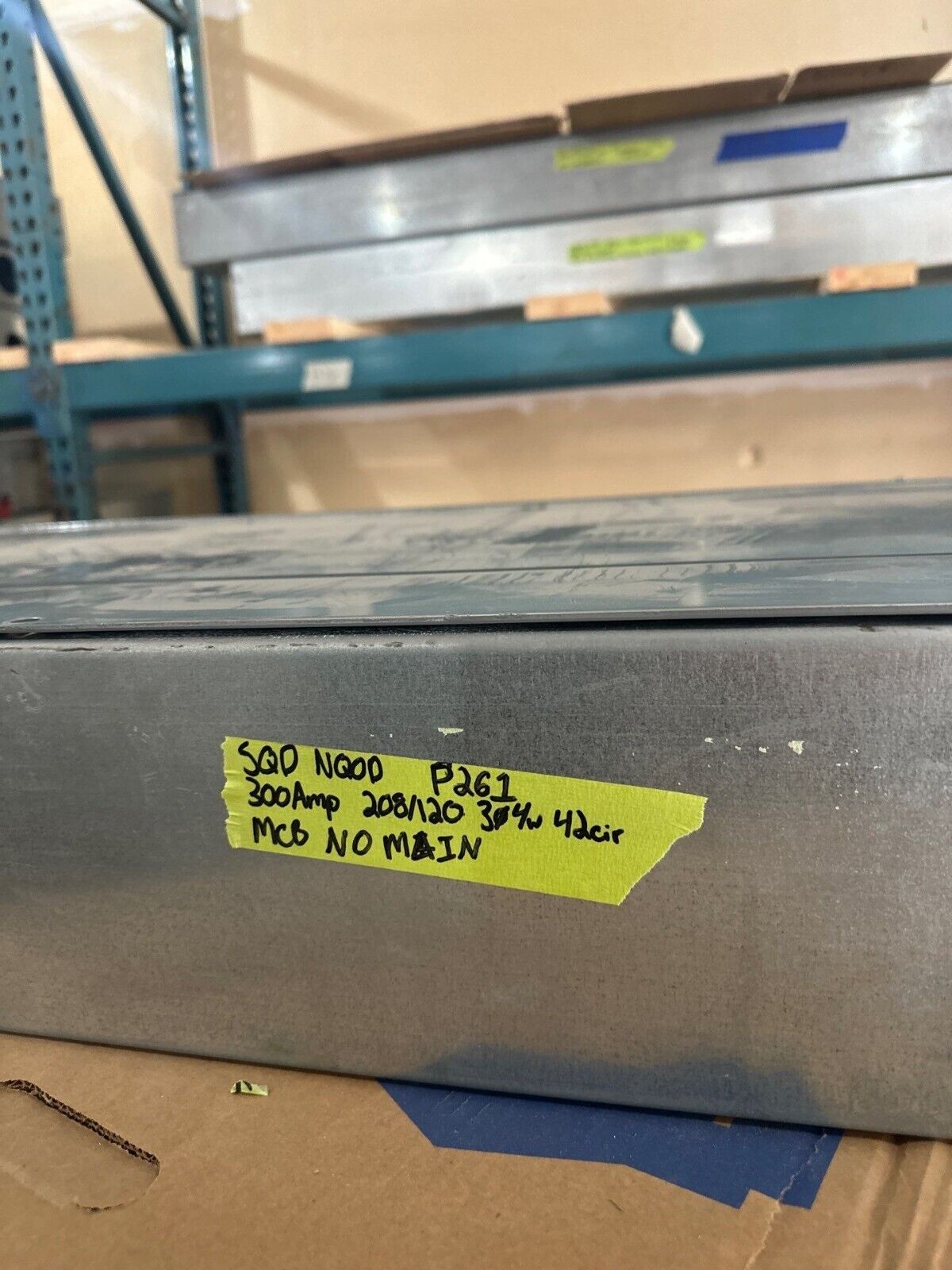 Square D NQOD Panelboard 300A 208Y/120V 3PH 4W 42 Circuit 300 Amp MCB NO MAIN Used