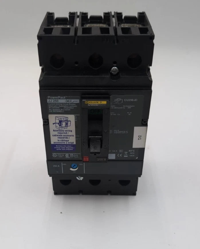 Square D JJ250 Circuit Breaker 250A 3P 600V JJ36250ABLC NEW Never Energized New