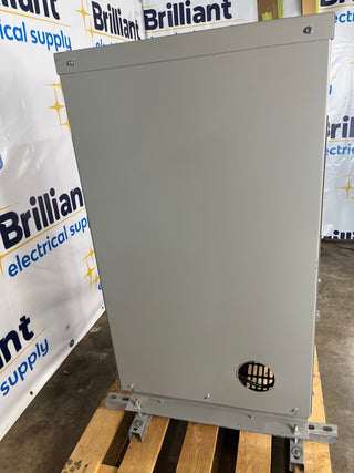 112.5kVA Siemens 3F3Y112 Transformer 3PH Pri 480V Sec 208/120V Indoor ST100 Used