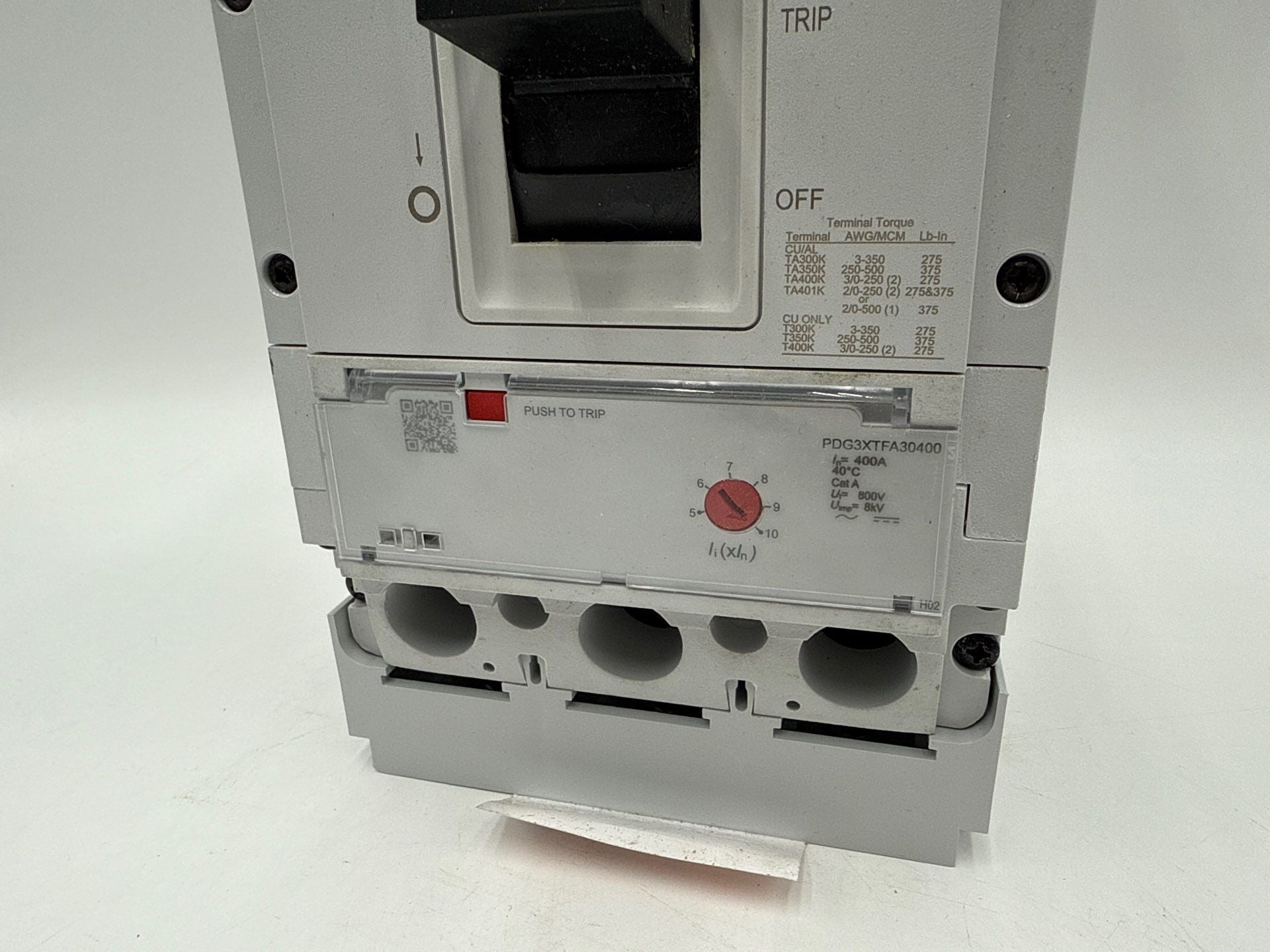 Eaton PDD33G0400TFAN Circuit Breaker 400A 3P 240V 65k PDD3 400 Amp 3 Pole New