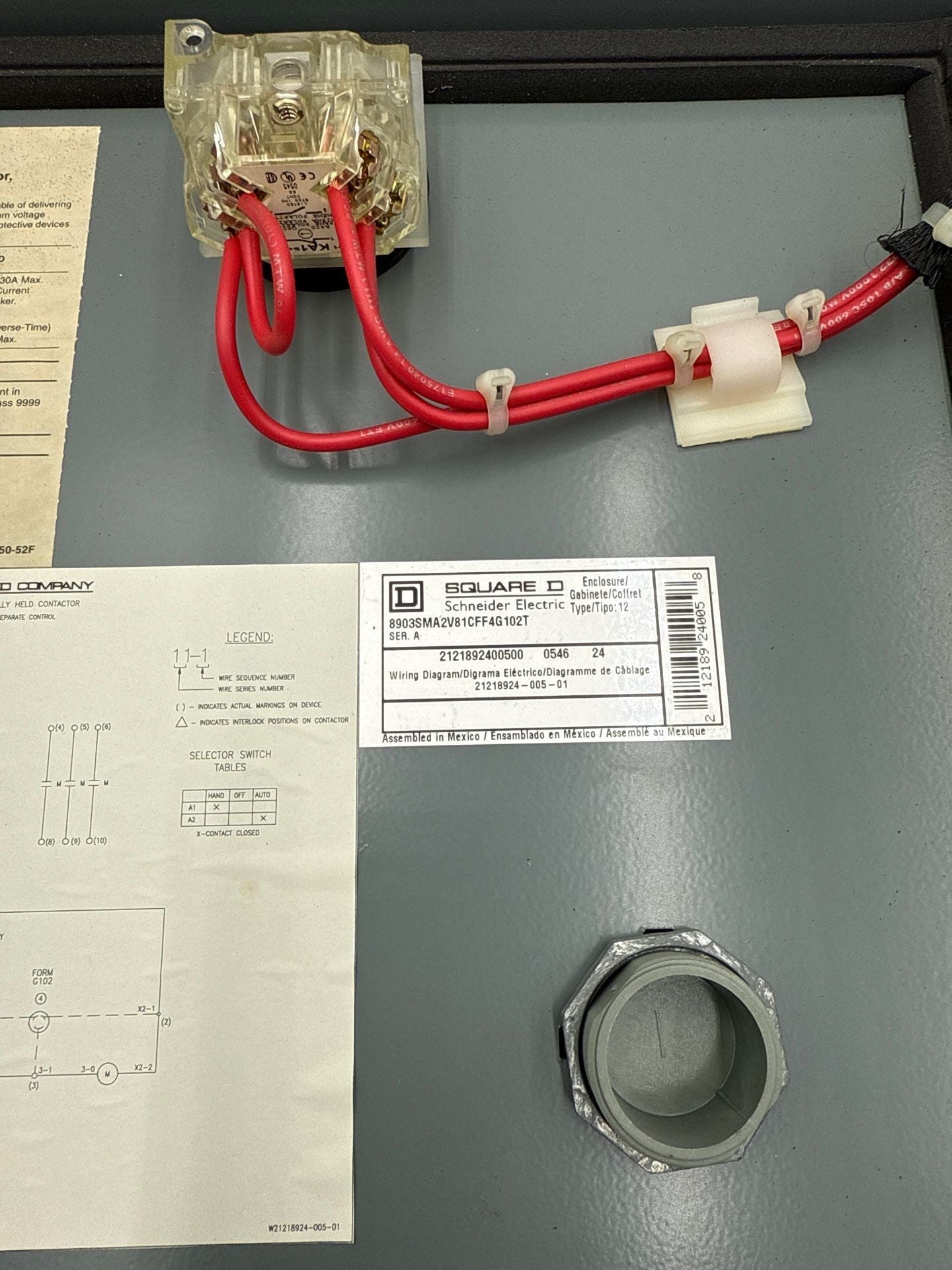 Square D 8903SM02 Lighting Contactor Encl 120V Coil 9070T50D1 Transformer Used